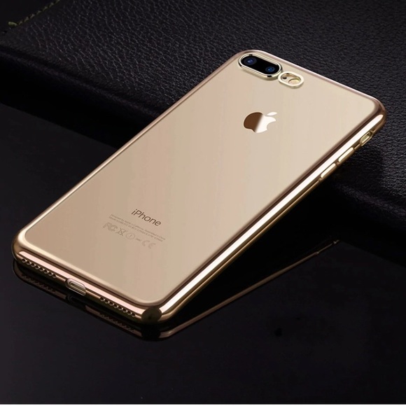 FINAL SALE iPhone 7+/8+ Case Gold Border Plating - Picture 5 of 6